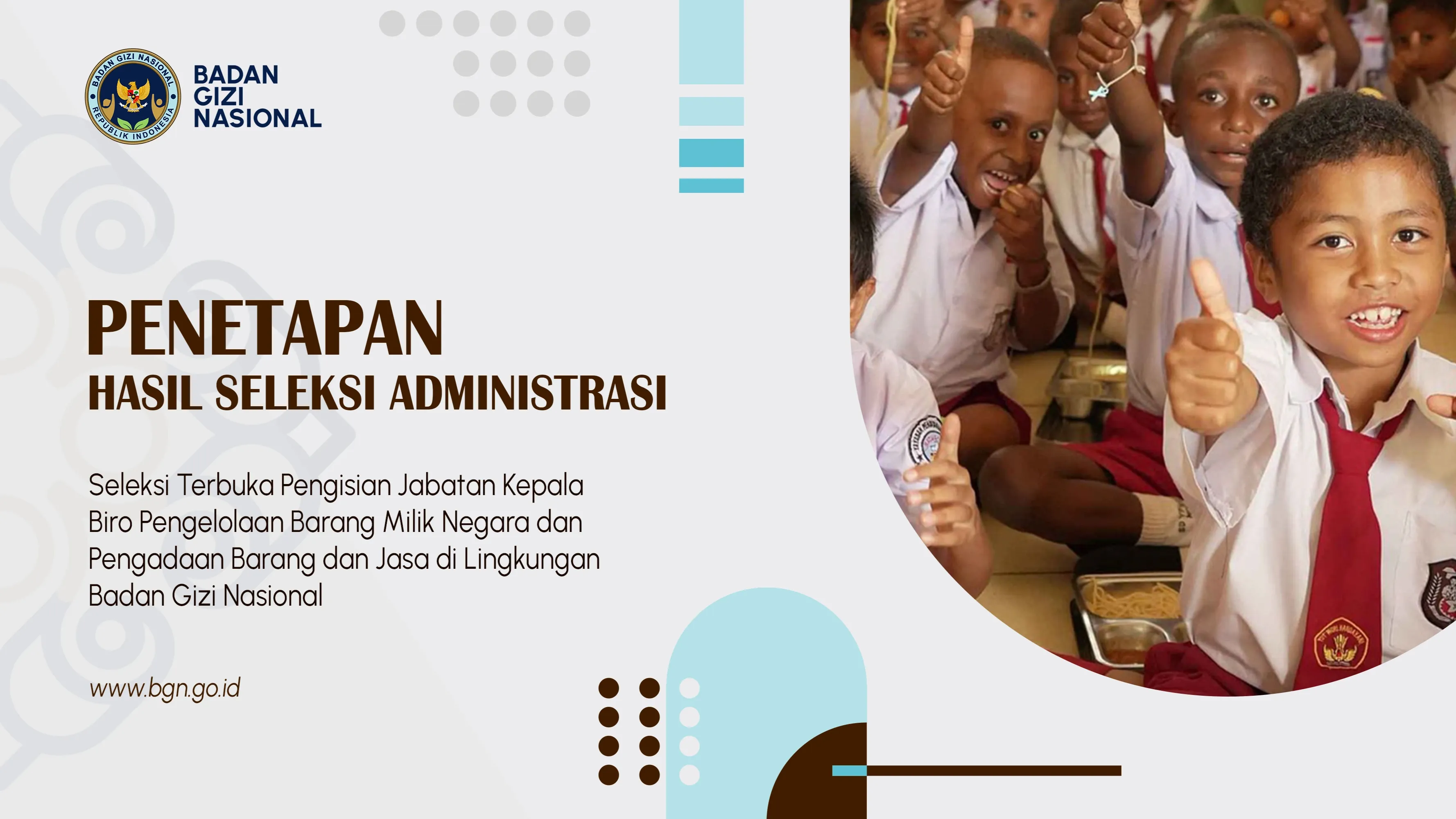 Penetapan Hasil Seleksi Administrasi Seleksi Terbuka Pengisian Jabatan Kepala Biro Pengelolaan Barang Milik Negara Dan Pengadaan Barang Dan Jasa